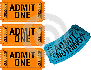 Whimsical Ticket Art photo