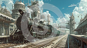 Whimsical TimeTraveling Trains