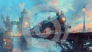 Whimsical TimeTraveling Trains