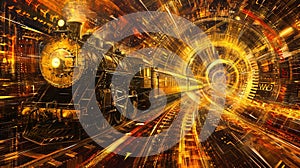 Whimsical TimeTraveling Trains