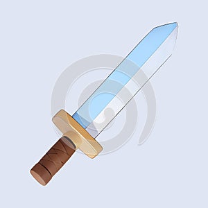 Whimsical Weaponry: Sword Cartoon Icon Design