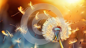 Whimsical Whispers: Dandelion Ballet in Summer Breeze