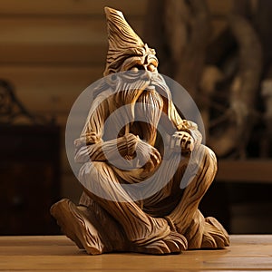 Whimsical Wooden Sculpture