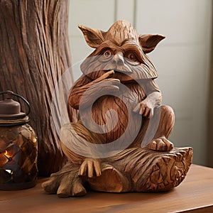 Whimsical Wooden Sculpture