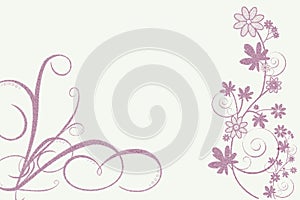 Whimsy design of flowers