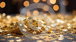 whimsy golden confetti photo