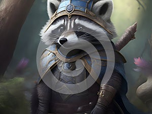 Whimsy of the Night: A Collection of Fantasy Raccoon Art