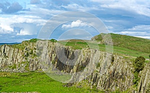 Whin Sill in Northumberland