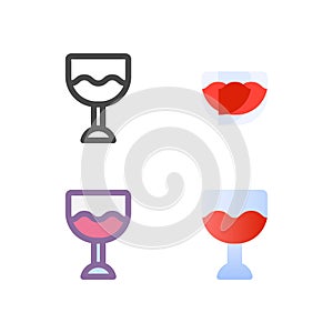 Whine icon pack isolated on white background. for your web site design, logo, app, UI. Vector graphics illustration and editable