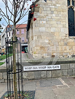 WHIP-MA-WHOP-MA-GATE. Street name in York, England. 