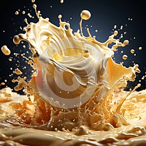 whipped cream melting onto