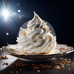 whipped cream melting onto