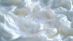 Creamy White Foam Texture