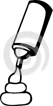 Whipped cream vector illustration