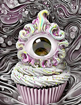 Whipped Pink Cupcake Eye