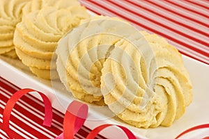 Whipped shortbread pinwheels