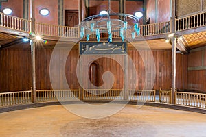 Whirling Dervishes Ceremony hall at the Mevlevi Tekke, Cairo, Egypt photo