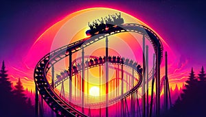 Whirling Dreams: An Evening Journey on the Roller Coaster