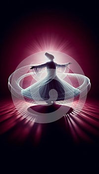 Whirling sufi darvish, Sufism and spirituality concept