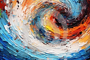 whirlpool of abstract colors and textures on a dynamic background, creating a mesmerizing visual vortex that stimulates