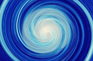 Whirlpool of a blue deep water
