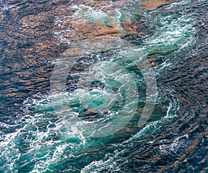 Whirlpool on the mountain river