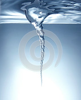 Whirlpool under water photo