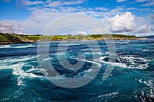 Whirlpools of the maelstrom of Saltstraumen, Nordland, Norway