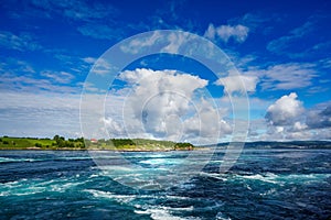 Whirlpools of the maelstrom of Saltstraumen, Nordland, Norway