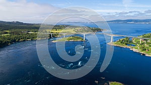 Whirlpools of the maelstrom of Saltstraumen, Nordland, Norway. Saltstraumen current, Bodo