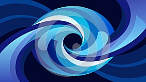 Whirls of light and dark blues intertwine symbolizing the ebb and flow of emotions and the everchanging nature of photo