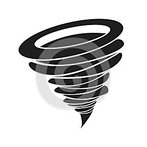 Whirlwind sign Tornado Hurricane Hurricane - storm. White background. Vector illustration