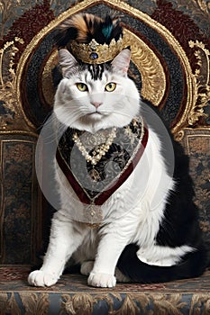 Whiskered Royalty: Embracing the Queenly Grace of Your Majestic Cat photo