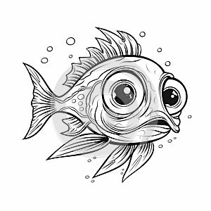 Whiskerfish Coloring Page