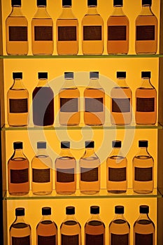 Whiskey bottles