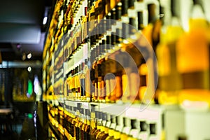 Whiskey bottles in a bar - 1