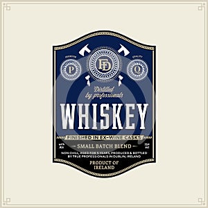 Whiskey label template