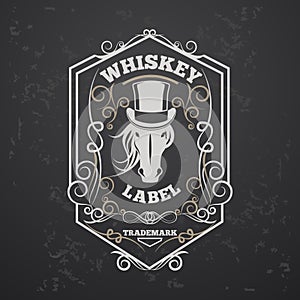 Whiskey lable