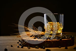 Whiskey made from malt and barley and produced in Scotland that this is the Scotch Whiskey photo