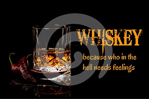 Whiskey Meme, because who in the hell needs feelings