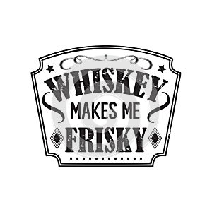 Whiskey vector badge