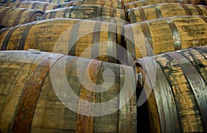 Whisky barrels