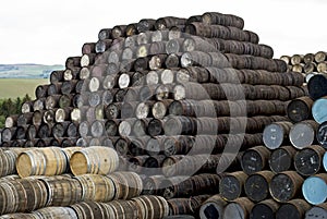 Whisky barrels