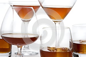 Whisky cognac brandy glasses