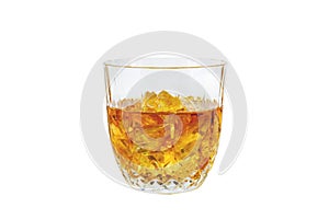 Whisky Glass; Clipping path photo