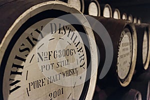 Whisky oak barrels