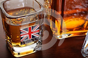 Whisky shot and decanter