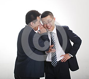 Whisper from businessman photo