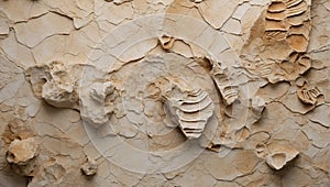 Whispers of the Earth: Fossilized Limestone Visuals. AI generate