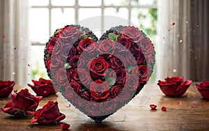 Whispers of Love A Captivating Symphony in Red Roses for Valentine\'s Day